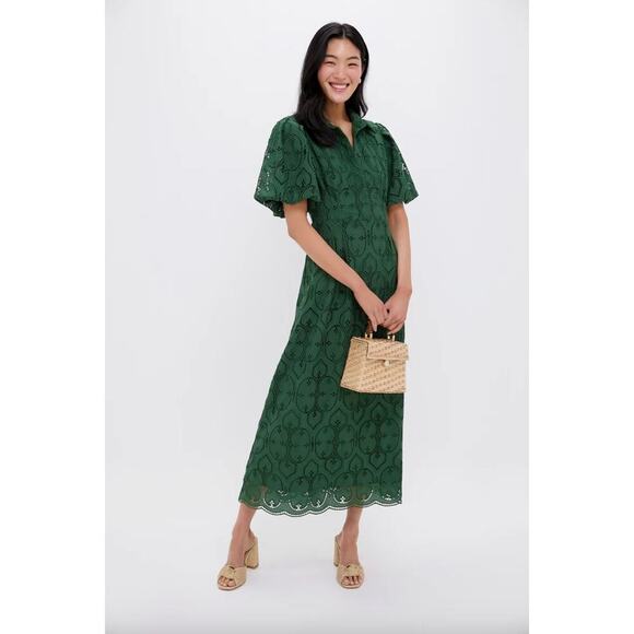 NWT Tuckernuck Green Midi Dress - Picture 2 of 6